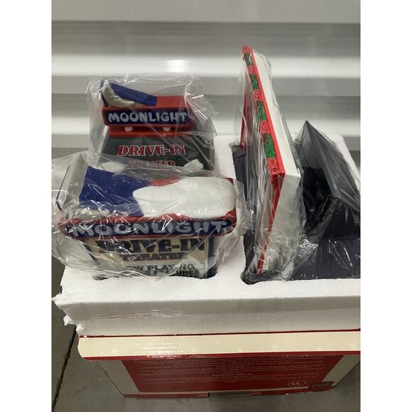 VTG 1990 TOWN SQUARE COLLECTION COCA COLA MOONLIGHT DRIVE-IN THEATER - Picture 5 of 13